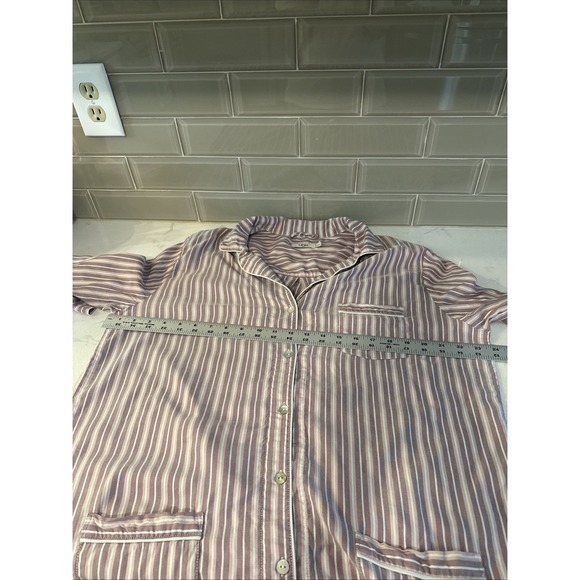 Ugg Australia Women's Laura Sleepshirt Pink Purple Stripes‎ Pockets  Size XL - Picture 10 of 14